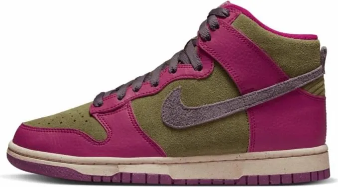 Atlete për femra Nike Dunk High, ngjyrë vjollcë dhe kafe - 2