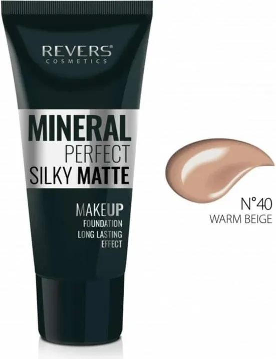 Krem Pudër Revers Mineral Perfect Silky Matte 40 Warm, 30ml - 1