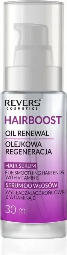Serum për zbutjen e majave të flokëve me vitaminë E Revers, 30ml
