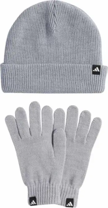 Kapelë dhe doreza adidas, gri