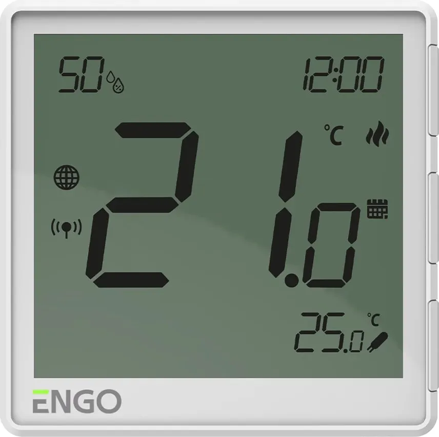 Termostat dhome ENGO EONE230W me internet me Kabllo - 1