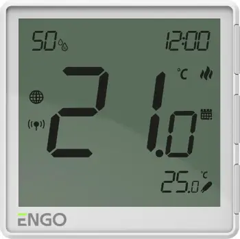 Termostat dhome ENGO EONE230W me internet me Kabllo