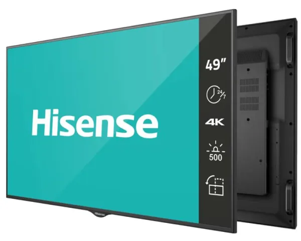 HISENSE 49" 49BM66AE 4K UHD Digital Signage Display - 24/7 Operation - 2