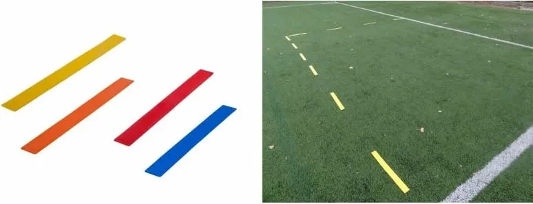 Shiritë shënjimi sportive Flat Field Markers Stripe Set, set 10 copë, 51x5 cm, shumëngjyrëshe - 1
