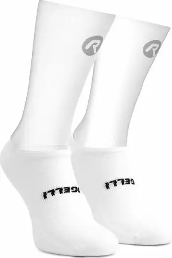 Çorape çiklizmi Rogelli, unisex, të bardha