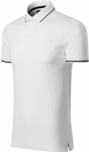 Polo Malfini Premium Perfection për meshkuj, ngjyrë e bardhë