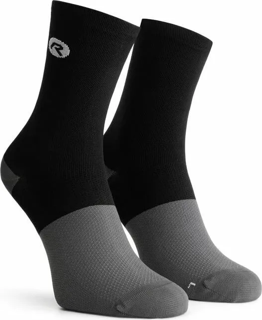Çorape çiklizmi Rogelli Distance, të larta 18cm, antibakteriale, zi gri - 1
