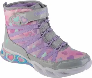 Këpucë fëmijësh Skechers, argjendi