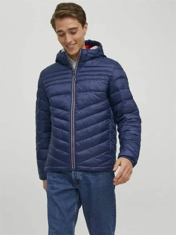 Xhaketë Jack & Jones Jjhero Puffer Hood Noos, regular fit, poliestër, navy - 2