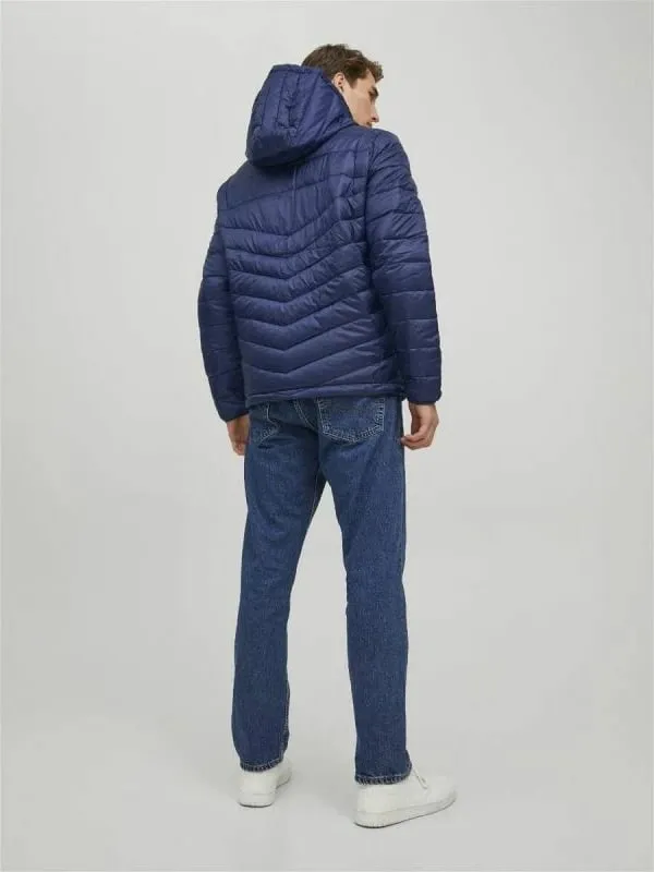 Xhaketë Jack & Jones Jjhero Puffer Hood Noos, regular fit, poliestër, navy - 4