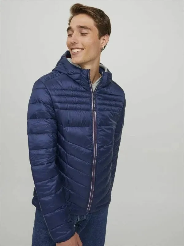 Xhaketë Jack & Jones Jjhero Puffer Hood Noos, regular fit, poliestër, navy - 5