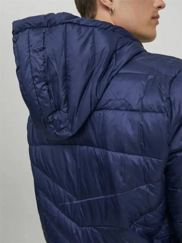 Xhaketë Jack & Jones Jjhero Puffer Hood Noos, regular fit, poliestër, navy - 6