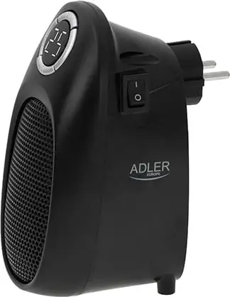 Ngrohës me ventilator Adler AD 7726, 1500W, termostat dixhital, i bardhë