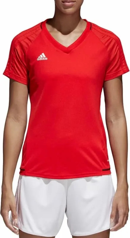 Maicë sportive për femra adidas, e kuqe - 3