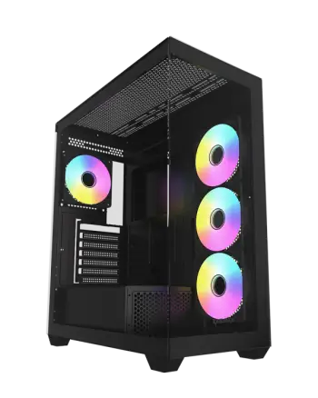 RAIDMAX Infinita i800 RGB Kasë kompjuteri – Mid-Tower – e zezë