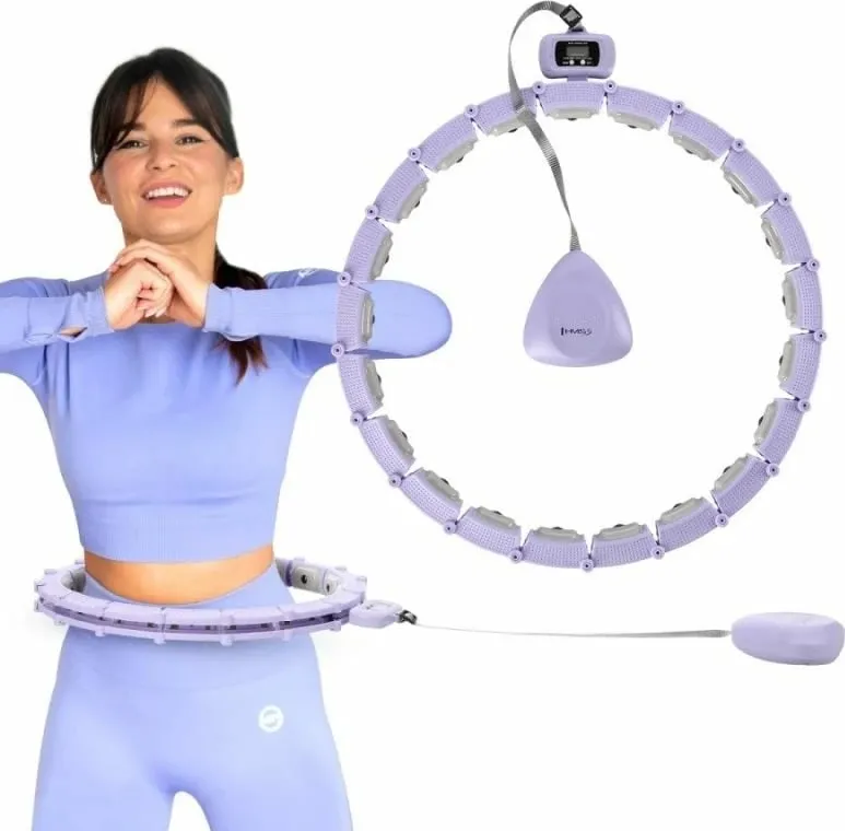 Hula hoop për fitnes HMS, vjollcë - 2