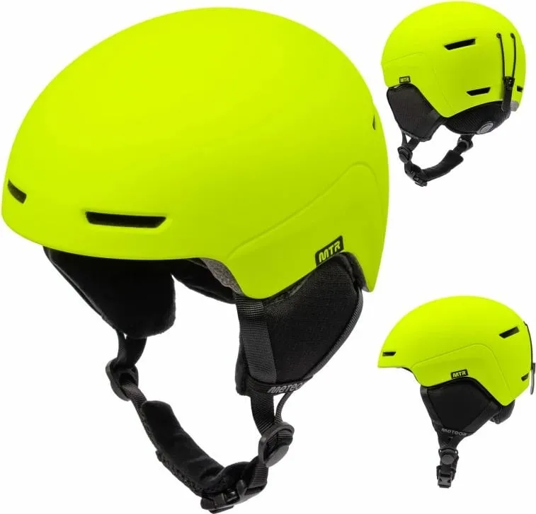 Helmetë skijimi Meteor unisex, e verdhë neon - 8