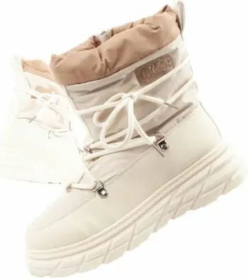 Çizme dimri për femra Lee Cooper, bezhë/krem