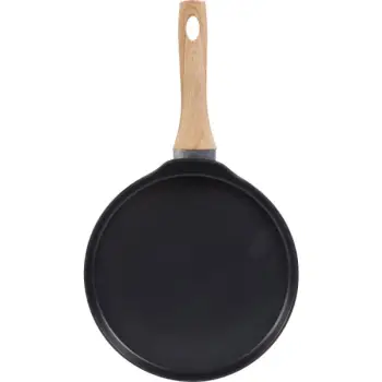 Tigan alumini për krepa Lamart LT1289, 25cm, e zezë