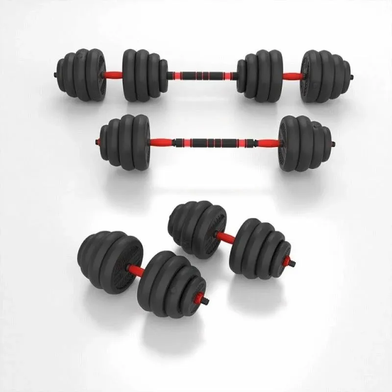 Set peshash HMS SGN140 6 në 1, 40kg, barbell hantela kettlebell, i zi - 2