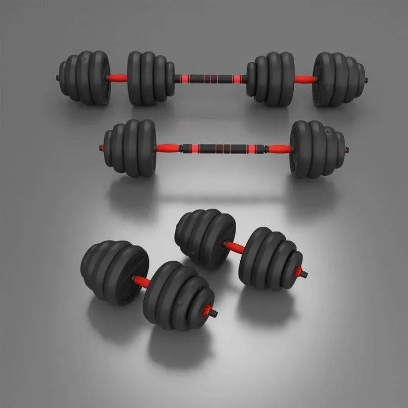 Set peshash HMS SGN140 6 në 1, 40kg, barbell hantela kettlebell, i zi - 11