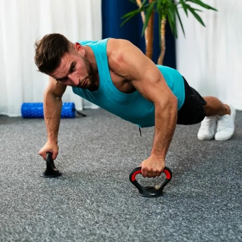 Set peshash HMS SGN140 6 në 1, 40kg, barbell hantela kettlebell, i zi - 12
