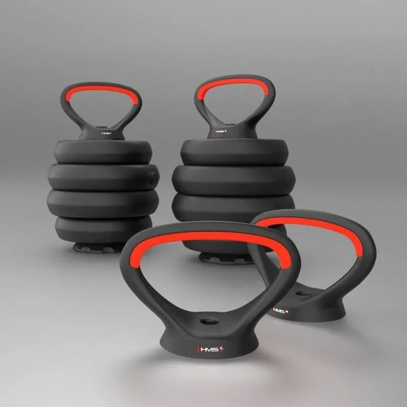 Set peshash HMS SGN140 6 në 1, 40kg, barbell hantela kettlebell, i zi - 8