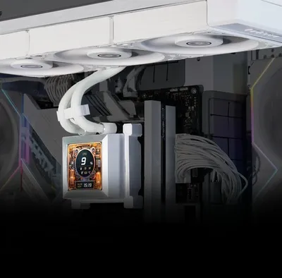 Ftohës AIO për CPU Lian Li Hydroshift LCD 360S, 360mm, RGB, i bardhë - 2