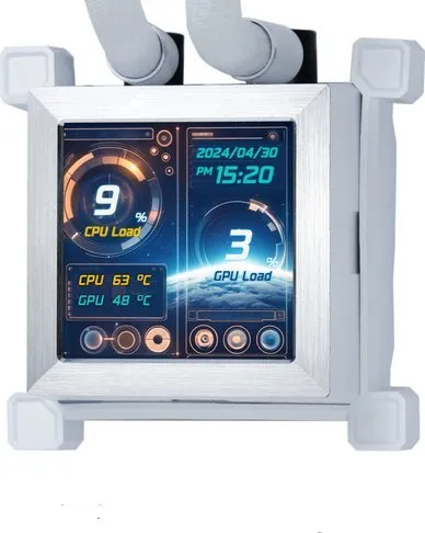 Ftohës AIO për CPU Lian Li Hydroshift LCD 360S, 360mm, RGB, i bardhë - 3