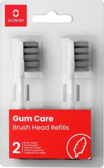 Koka zëvendësuese furçe dhëmbësh Oclean Gum Care P1S12 W02, ekstra të buta, set 2 copë, të bardha
