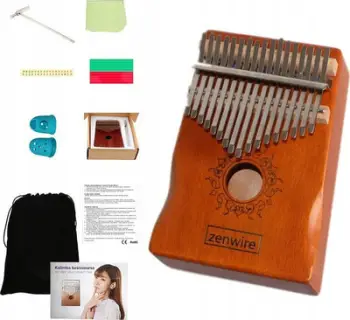 Kalimba Piano K-01, 17 taste, dru mahogany