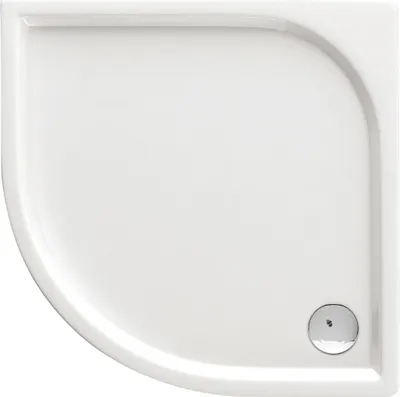 Bazë për dushkabinë Deante Cubic KTK_052B, 80 x 80cm, e bardhë - 1