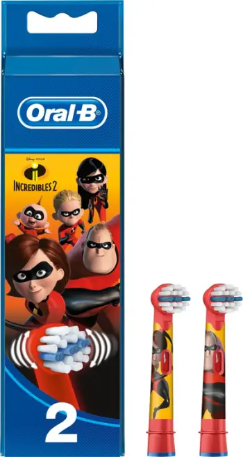 Koka zëvendësuese Oral-B Incredibles, për fëmijë, set 2 copë, shumëngjyrëshe
