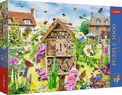 Puzzle Trefl Tea Time A Home for Bees, 1000 copa, shumëngjyrësh - 1