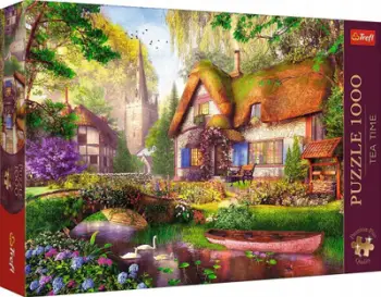 Puzzle Trefl Tea Time the Woodland Cottage, 1000 pjesë, shumëngjyrësh