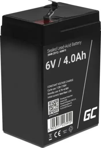 Bateri Green Cell Agm Vrla 6V / 4Ah
