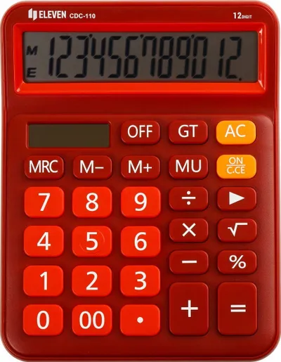 Kalkulator desktop Eleven CDC110RDE, ekran 12 shifra, gri - 2