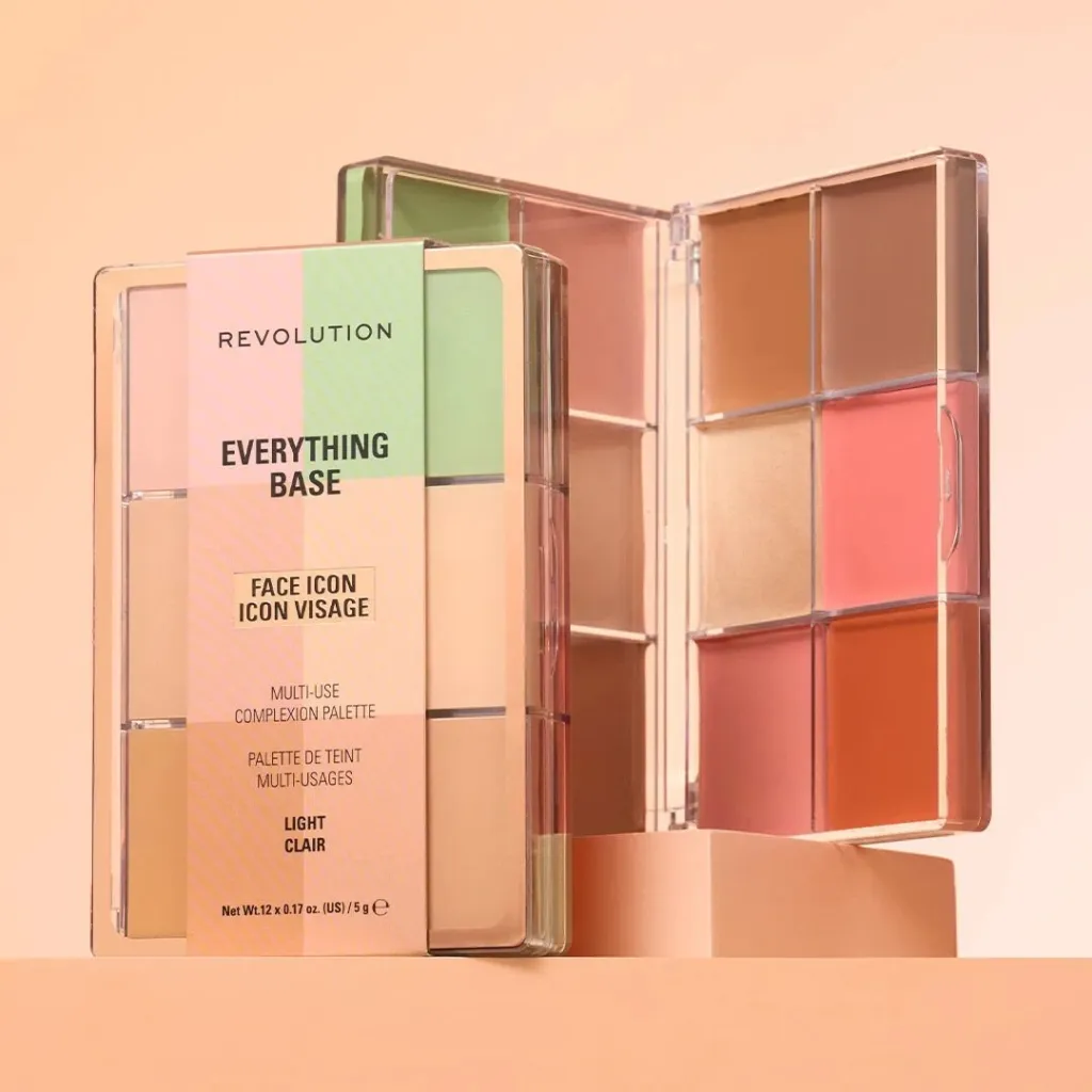 Revolution Everything Base Face Icon Complexion Palette Light - 6