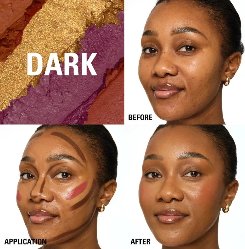 Revolution Everything Base Face Icon Complexion Palette Dark - 7