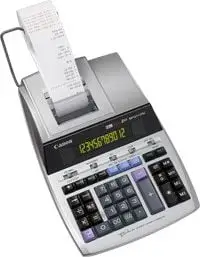 Kalkulator me printim Canon MP1211 LTSC 2496B001AB, 12 shifra, ekran LCD, argjendtë metalik