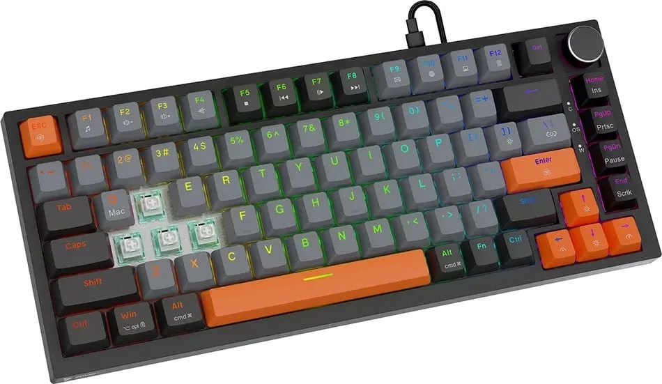 Tastierë gaming Savio Astral Magnetic, 82 taste, RGB, e zezë - 3