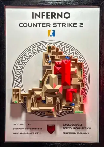 Kornizë CS2/CS:GO - 3D Map Inferno
