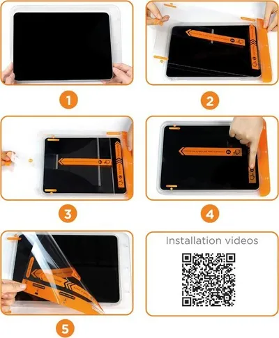 Xham mbrojtës ekrani Mobile Origin, për iPad Air 13" M2 2024, 9H, transparent - 3