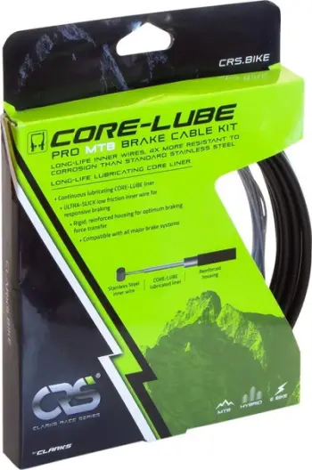 Set kabllo freni biçiklete Clarks CRS Core-Lube MTB, ULTRA-SLICK, rezistent ndaj korrozionit, i zi