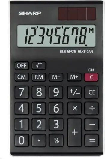 Kalkulator Sharp SH-EL310ANWH, ekran standard, i bardhë