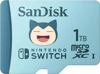 MicroSDXC Sandisk 1TB për Nintendo Switch Snorlax kaltër