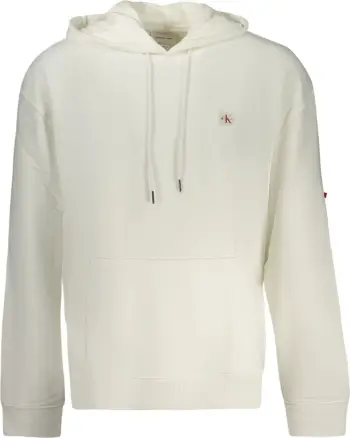 Duks me kapuç për meshkuj Calvin Klein, të bardhë