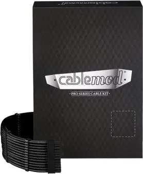 Set kabllosh CableMod C-Series PRO ModMesh 12VHPWR për Corsair RM RMi RMx, për RTX 4000, i zi