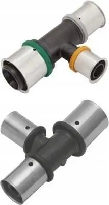Tee reduktuese presimi PPSU KAN-therm, 25x20x25