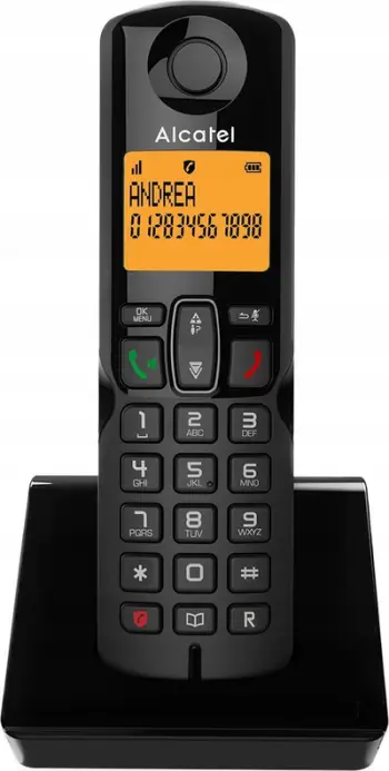 Telefon pa kabllo Alcatel S280 Duo, ngjyrë e zezë